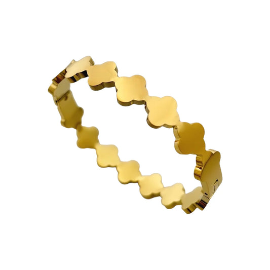 Clara - Classic Chunky Gold Bangle