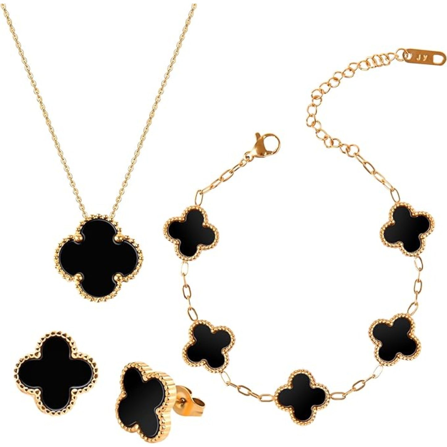 Audrey - Black Clover Set with Bracelet