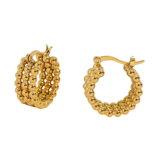 Alyssa - Gold Hoop Earrings (mini)