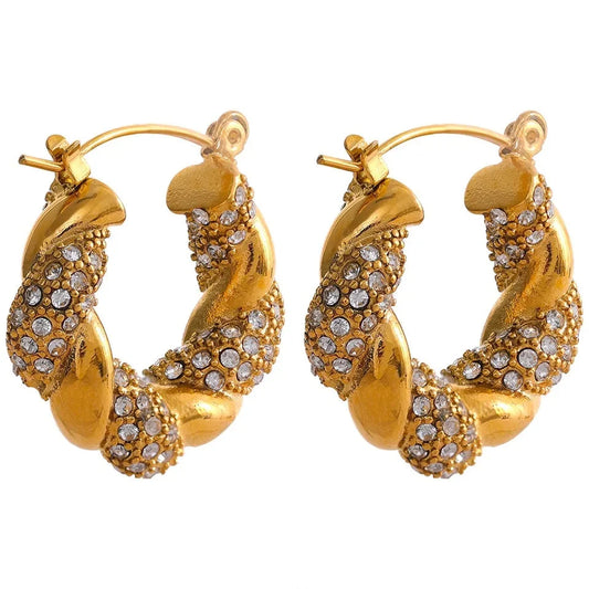 Aria - Gold Hoop Earrings